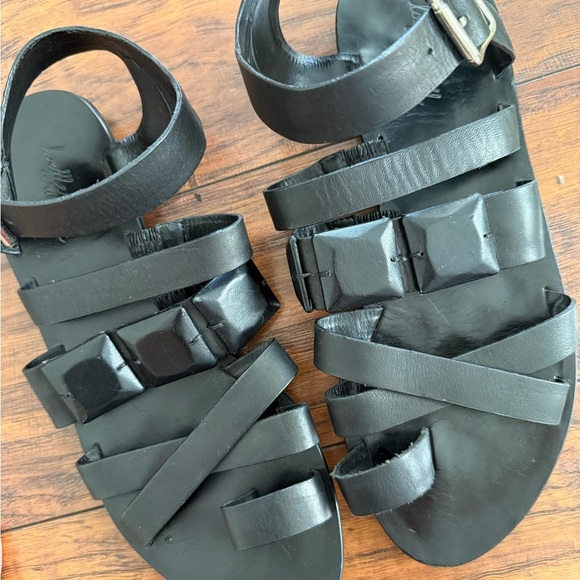 Loeffler Randall Black Leather Gladiator Sandal | Size 8 - Picture 4 of 6